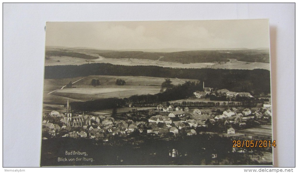 AK Bad Driburg Mit Blick Von Der Iburg Um 1920 - Trinks-Fotopostkarte - Bad Driburg