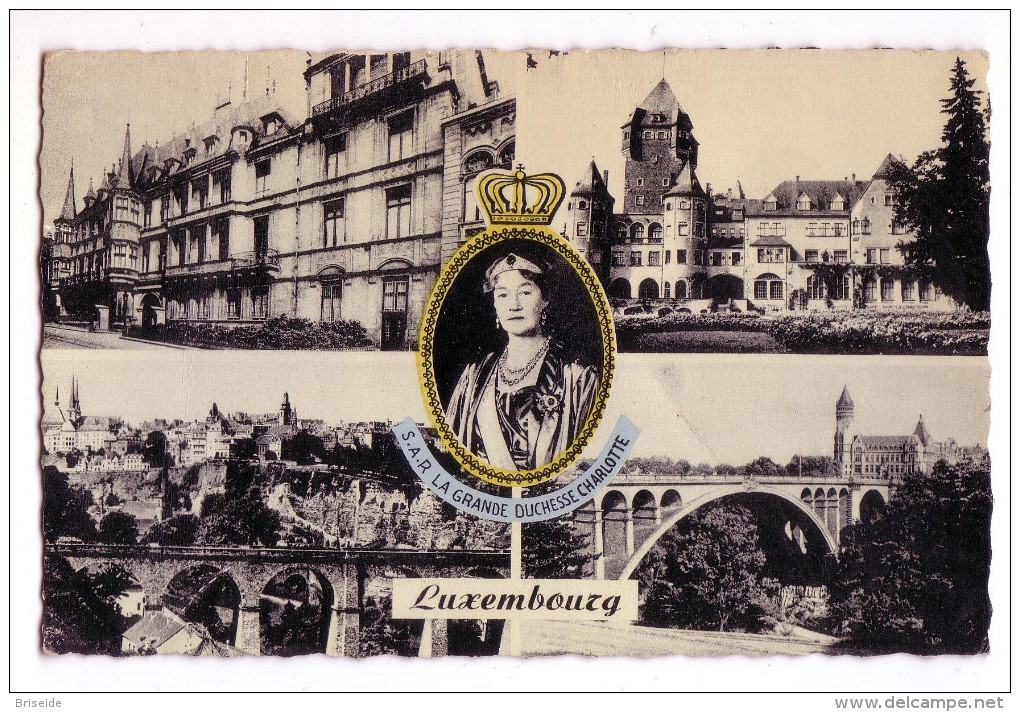 LUXEMBOURG S.A.R. LA GRANDE DUCHESSE CHARLOTTE VEDUTE F/P VIAGGIATA 1957 - Colmar – Berg