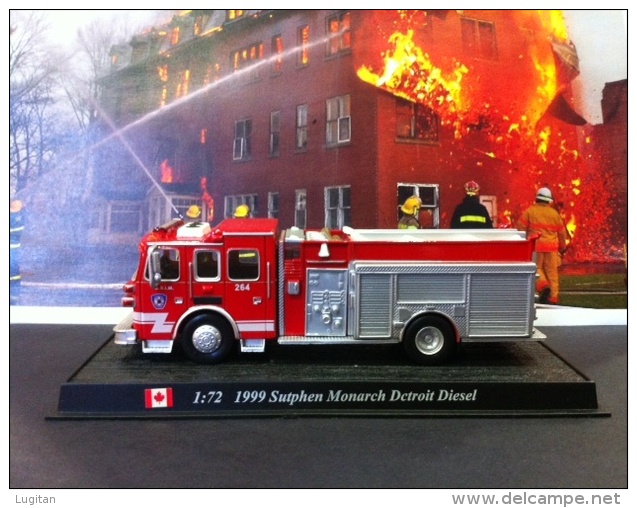 COLLEZIONE CARRI DEI POMPIERI - VIGILI DEL FUOCO DEL PRADO - CANADA 1/72 1999 Sutphen Monarch Detroit Diesel - Schaal 1:72