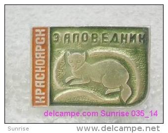 Animals: Fox - Krasnoyrsk National Park - Forest / Old Soviet Badge_035_an6616 - Dieren