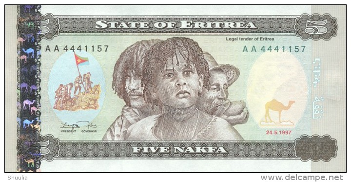 Eritrea  5 Nakfa 1997 Pick 2 UNC - Erythrée