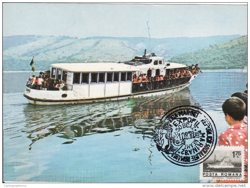 Bicaz Lacul De Acumulare, Le Lac, Bateau De Plaisance, Ship Card 105 - Romania