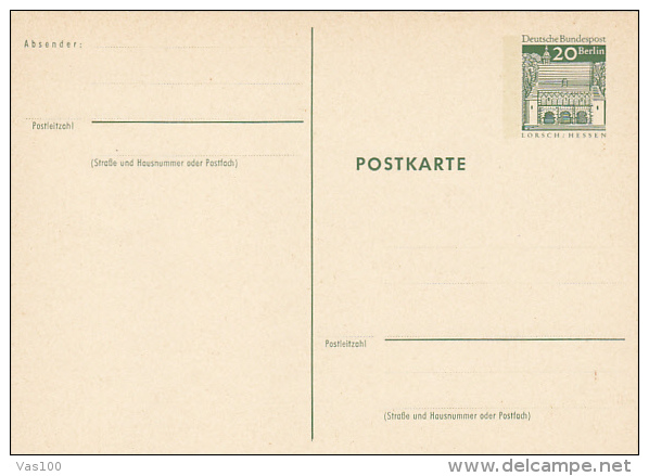 CASTLE, PC STATIONERY, ENTIER POSTAL, UNUSED, GERMANY - Cartes Postales - Neuves