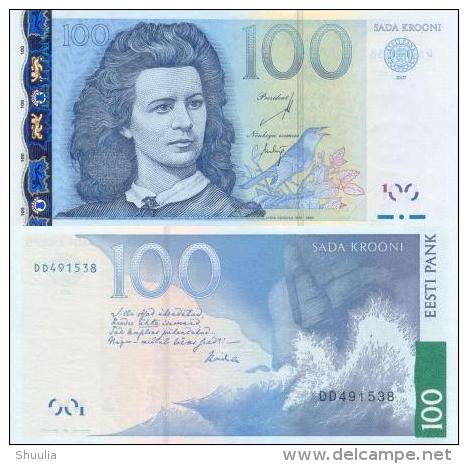 Estonia  100 Kroon 2007 Pick 88 UNC - Estonia