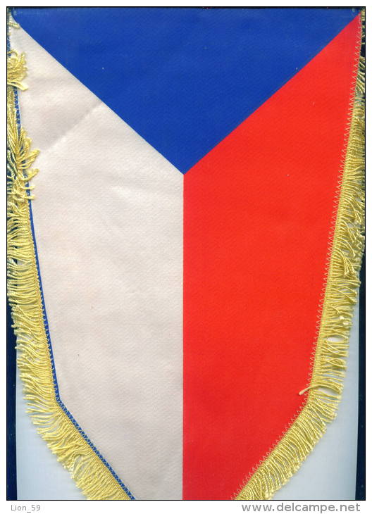 W158 / SPORT - Handball Hand-Ball  Balonmano CSH - 21.5 X 33 Cm.  Wimpel Fanion Flag Czechoslovakia Tchecoslovaquie - Handball