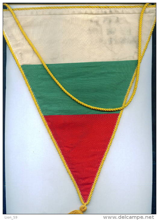 W159 / SPORT -  Table Tennis Tischtennis Umpires RUSE 1973 - 23 X 27.5 Cm.  Wimpel Fanion Flag  Bulgaria Bulgarie - Tischtennis