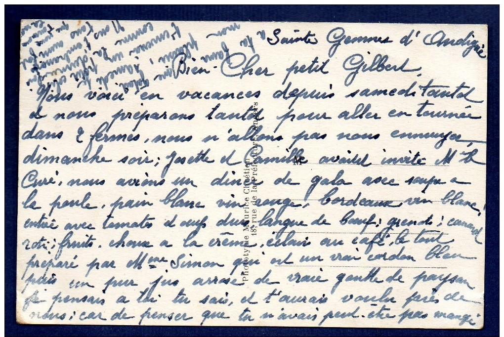 49. Sainte -Gemmes D´Andigné. Place De L´Eglise Et Route De Candé. Café-Tabac. Pub Byrrh - Autres & Non Classés