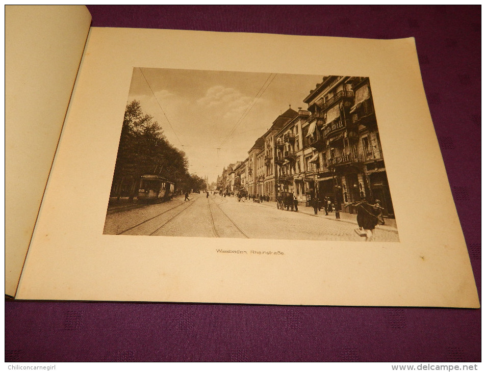 Wiesbaden - Album Avec 14 Vues Par Photos De La Nature Dans La Gravure De Cuivre - Album Mit 14 Ansichten Nach.... - Photographie