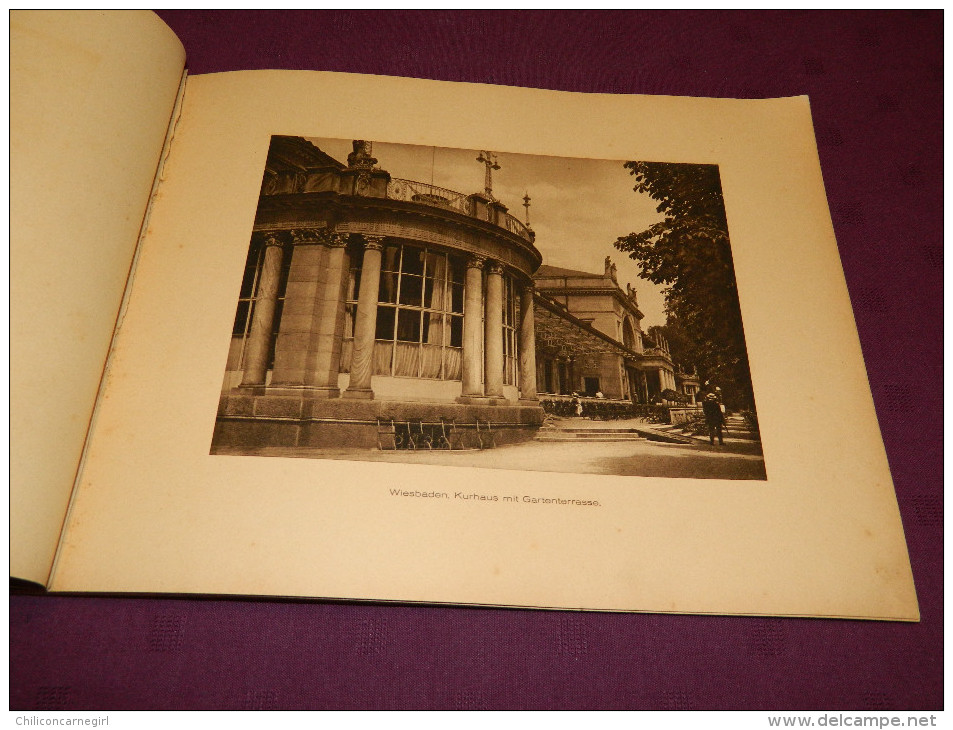 Wiesbaden - Album avec 14 vues par photos de la nature dans la gravure de cuivre - Album mit 14 ansichten nach....