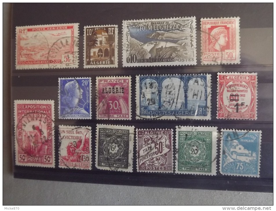 Lot N°1256 Lot De 16 Timbres Oblitéré D´Algérie - Collections, Lots & Series