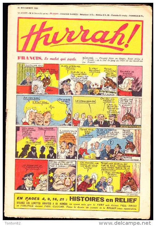 HURRAH  ! - N° 6 - 28 Novembre 1953 - Hurrah