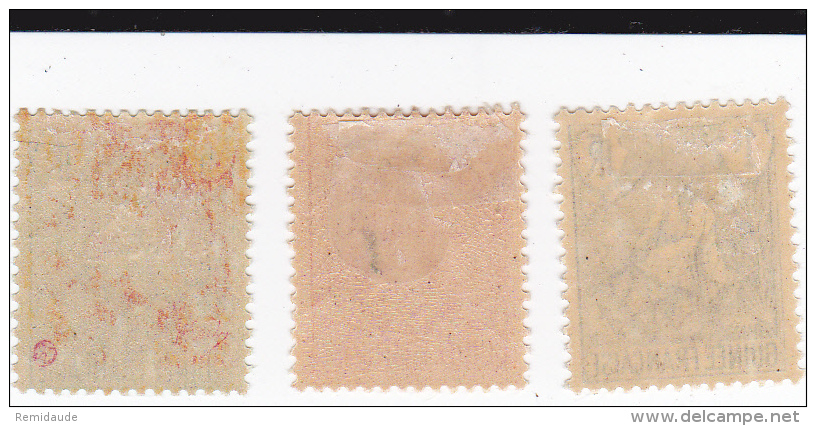 GUINEE - 1904 - YVERT N° 18/32 * MH - CHARNIERES CORRECTES - COTE 2015 = 475 EUROS - Unused Stamps