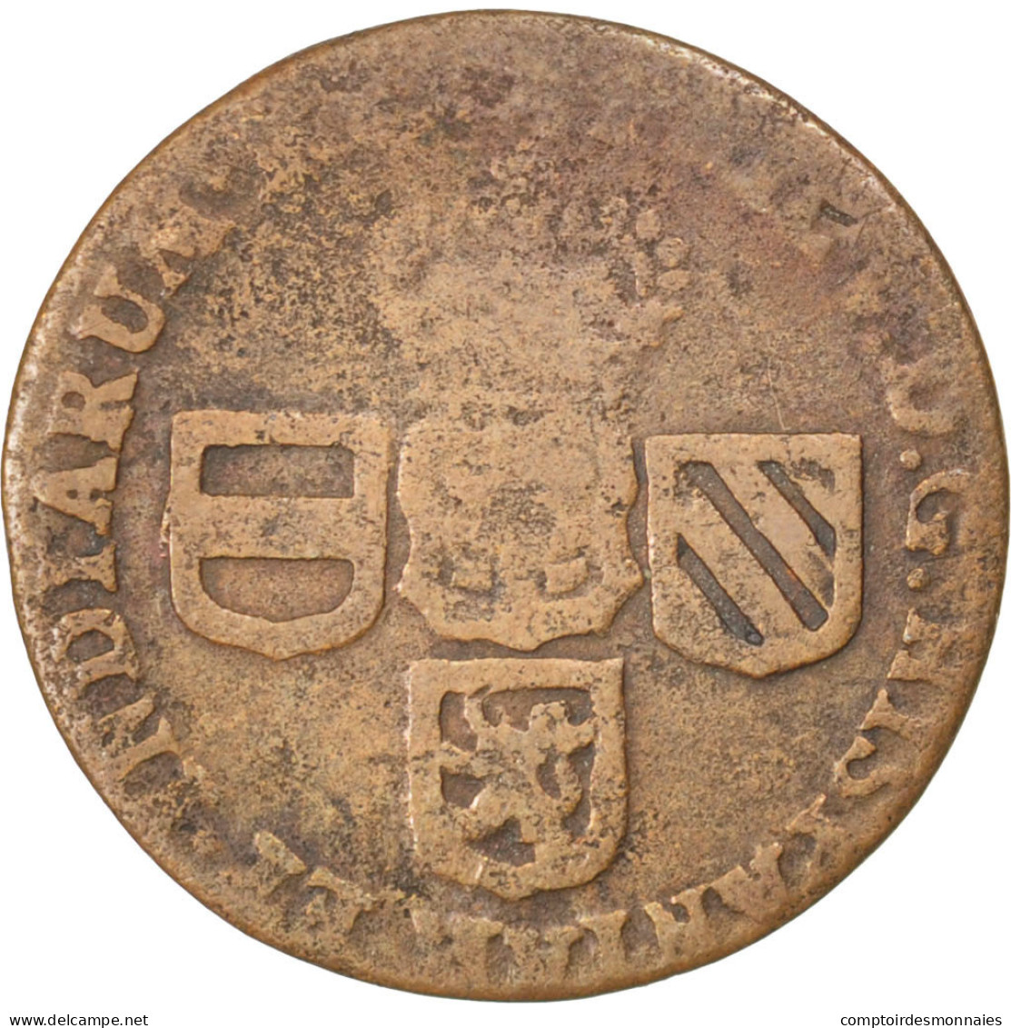 Monnaie, Pays-Bas Espagnols, NAMUR, Philip V Of Spain, Liard, 1710, TB+, Cuivre - Países Bajos Españoles