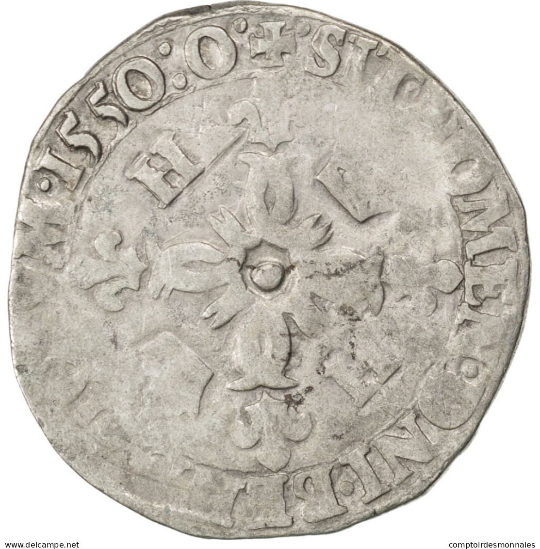 Monnaie, France, Douzain, 1550, Montélimar, TB, Billon, Sombart:4380 - 1547-1559 Henry II