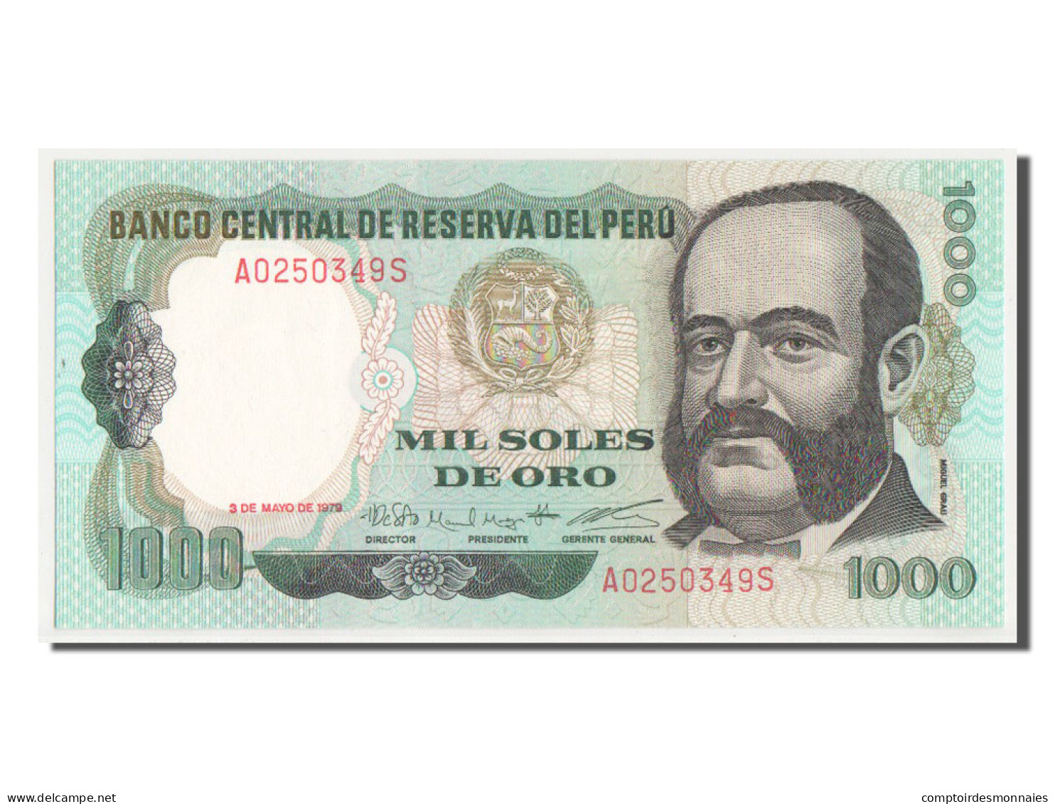 Billet, Pérou, 1000 Soles De Oro, 1979, SPL+ - Pérou