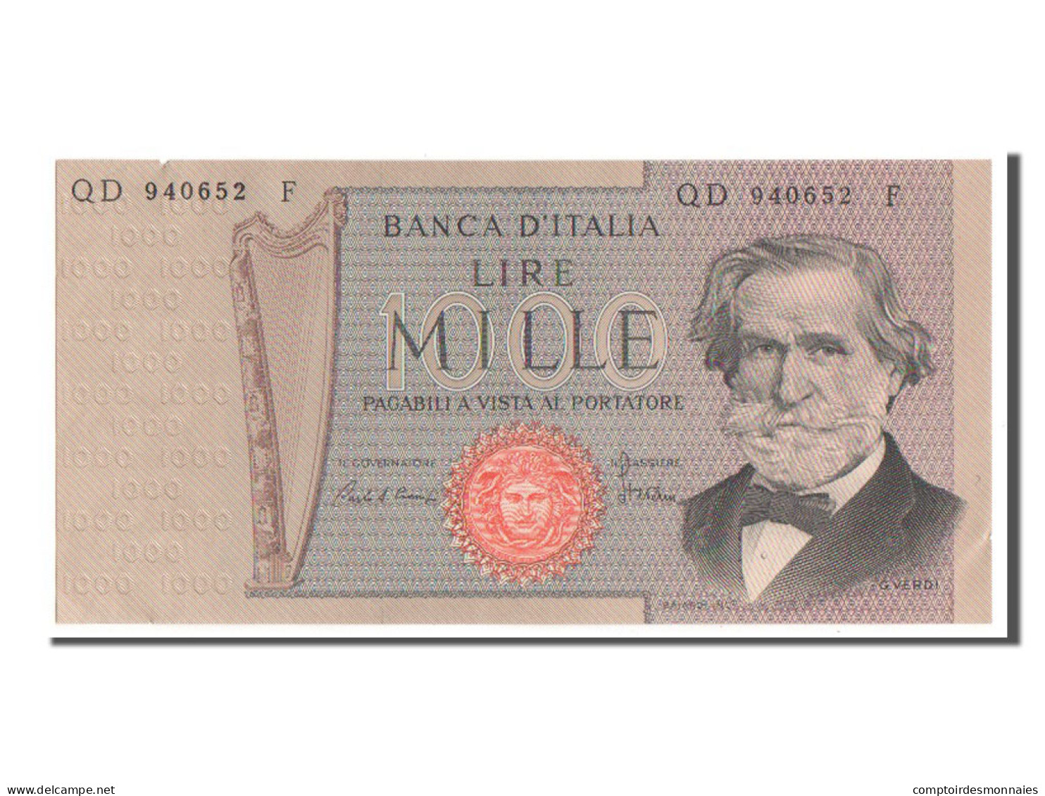 Billet, Italie, 1000 Lire, 1980, SPL - 1000 Liras