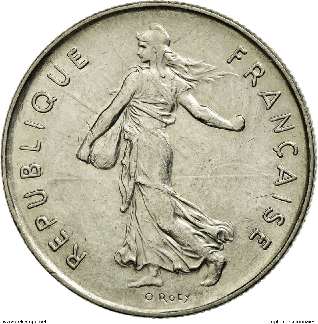 Monnaie, France, Semeuse, 5 Francs, 1977, SUP+, Nickel Clad Copper-Nickel - J. 5 Francs