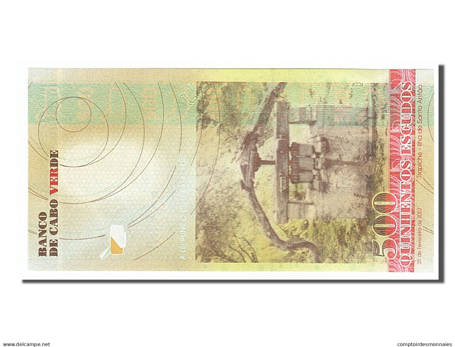 Billet, Cape Verde, 500 Escudos, 2007, 2007-02-25, NEUF - Cap Vert