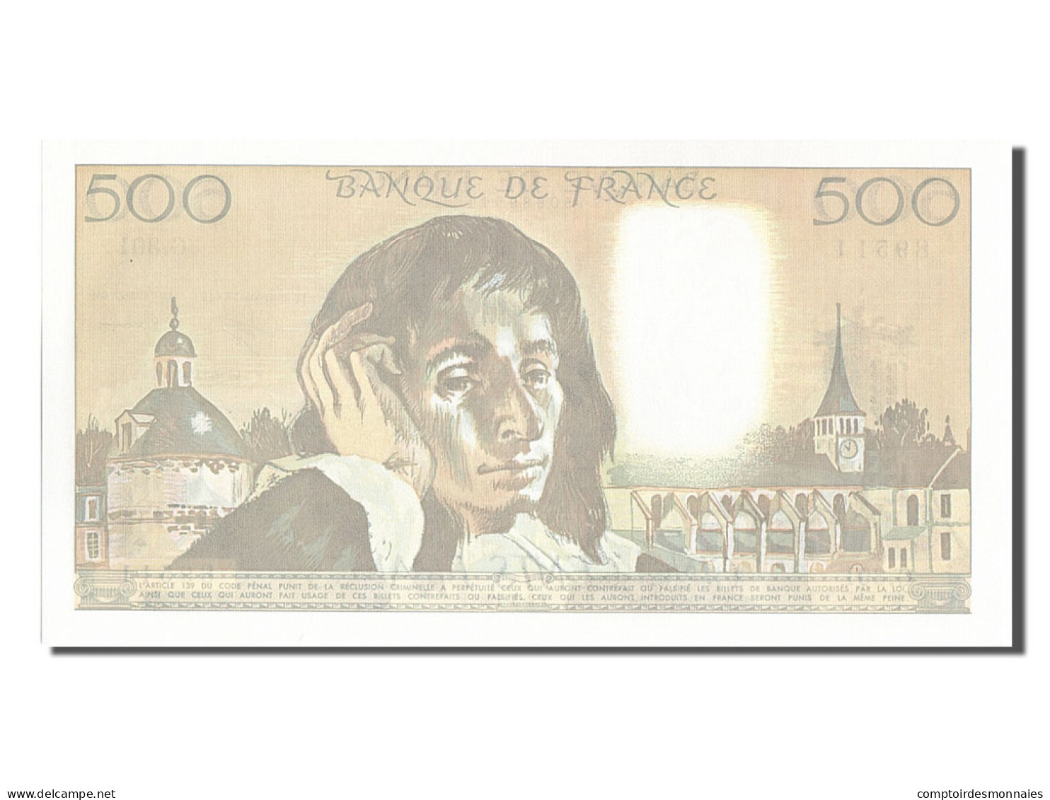 Billet, France, 500 Francs, 500 F 1968-1993 ''Pascal'', 1989, 1989-03-02, NEUF - 500 F 1968-1993 ''Pascal''