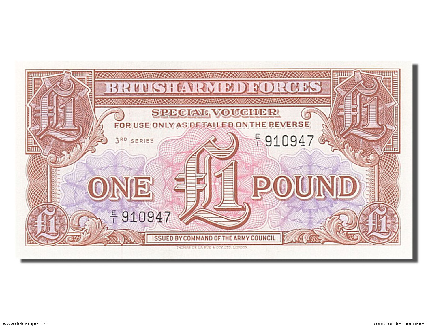 Billet, Grande-Bretagne, 1 Pound, 1956, NEUF - British Armed Forces & Special Vouchers