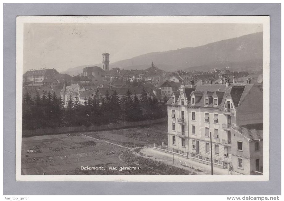 JU DELEMONT 1930-VII-30 Delémont Vue Générale Foto Perrochet - Delémont