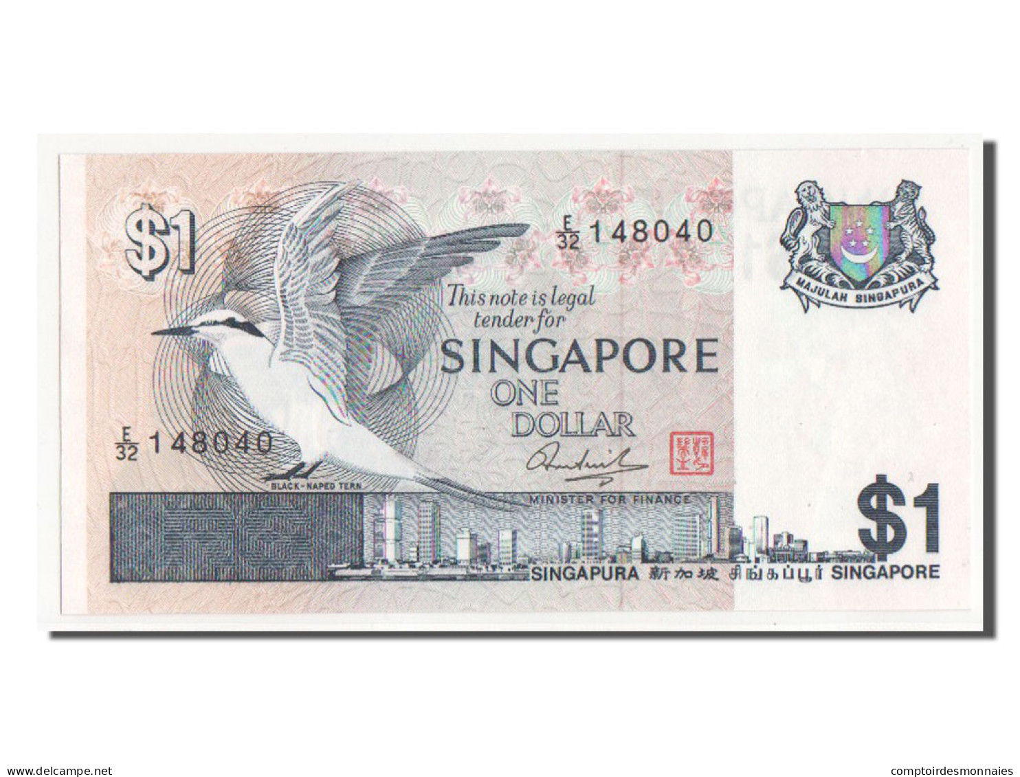 Billet, Singapour, 1 Dollar, SPL - Singapur