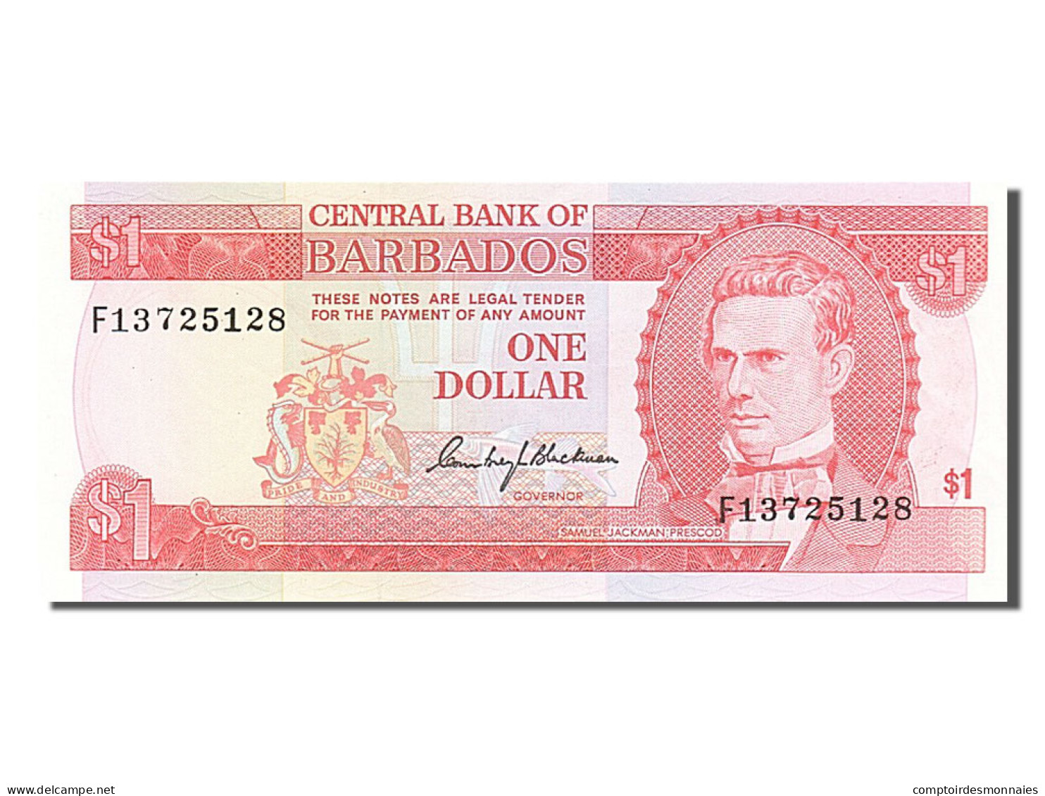 Billet, Barbados, 1 Dollar, 1973, NEUF - Barbados