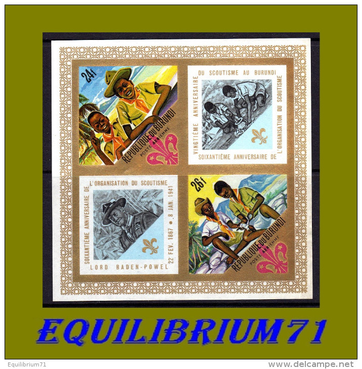 BL22A** - Scoutisme / Padvinderij / Pfadfinder / Scouting - BURUNDI - Unused Stamps