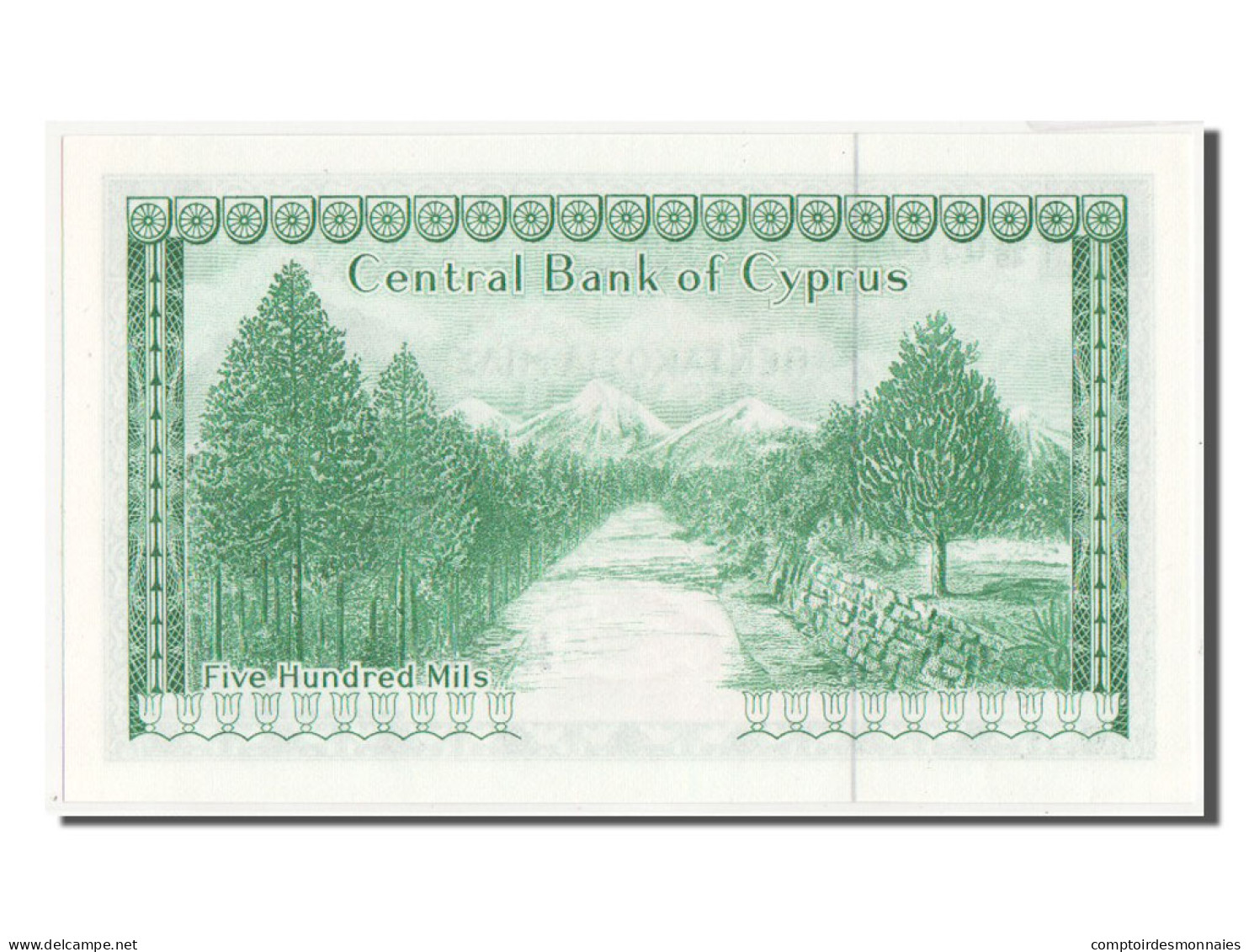 Billet, Chypre, 500 Mils, 1979, SPL+ - Chypre