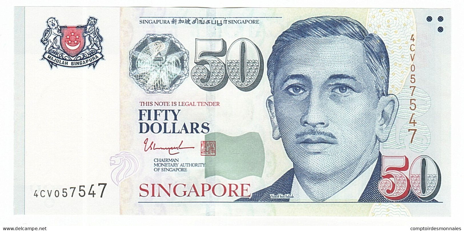 Billet, Singapour, 50 Dollars, 2008, NEUF - Singapour