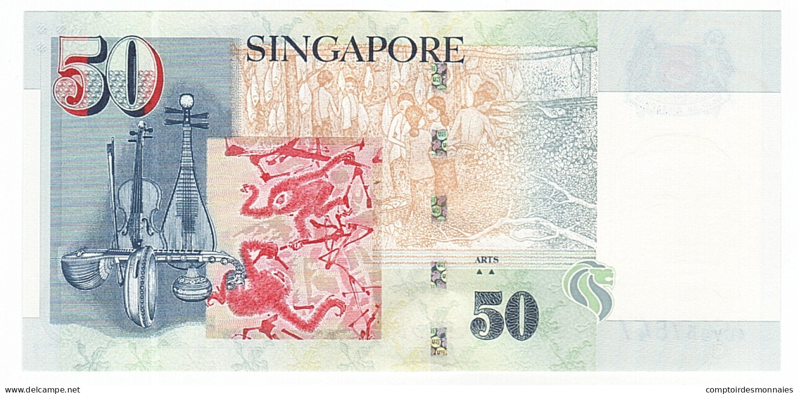 Billet, Singapour, 50 Dollars, 2008, NEUF - Singapur