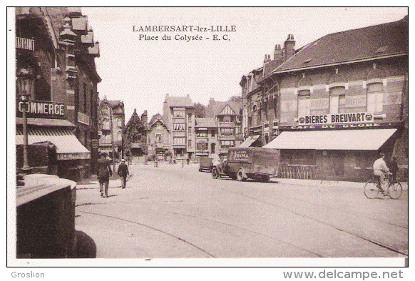 LAMBERSART LEZ LILLE PLACE DU COLYSEE (PLAQUE PUB BIERES BREUVART) - Lambersart