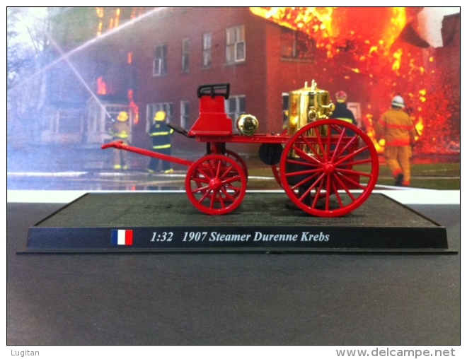 COLLEZIONE CARRI DEI POMPIERI - VIGILI DEL FUOCO DEL PRADO - FRANCIA 1907 STEAMER DURENNE KREBS SCALA 1:32 - Scale 1:32