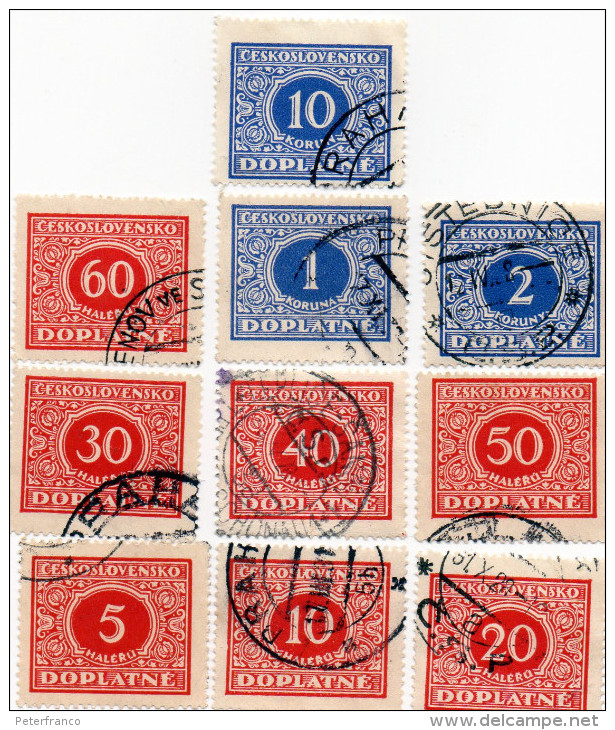 B - 1928 Cecoslovacchia - Timbres-taxe