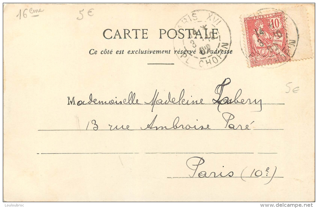PARIS EGLISE SAINT NICOLAS DES CHAMPS  VOYAGEE EN 1902 - Paris (03)