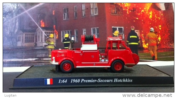 COLLEZIONE CARRI DEI POMPIERI - VIGILI DEL FUOCO DEL PRADO - FRANCIA  1960 - PREMIER SECOURS HTCHKISS SCALA 1:64 - Echelle 1:72