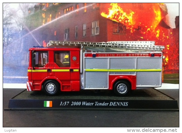 COLLEZIONE CARRI DEI POMPIERI - VIGILI DEL FUOCO DEL PRADO - IRLANDA 2000 WATER TENDER DENNIS  SCALA 1:57 - Autres & Non Classés