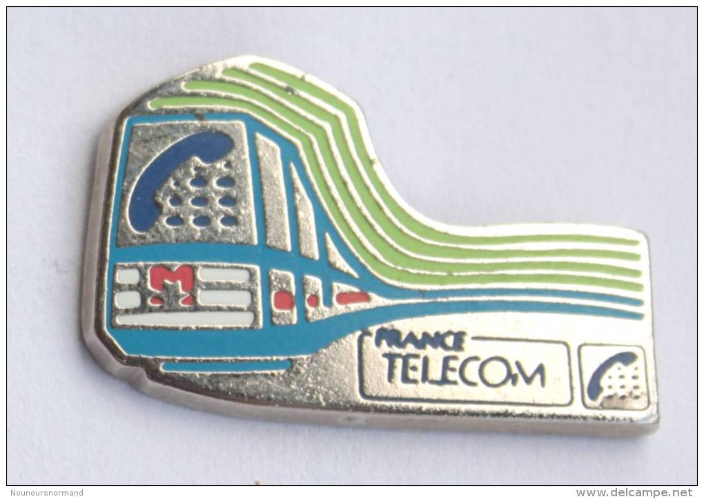 Pin's  France Télécom  - RAME DE METRO  - Zamac - Pichard - D699 - France Telecom