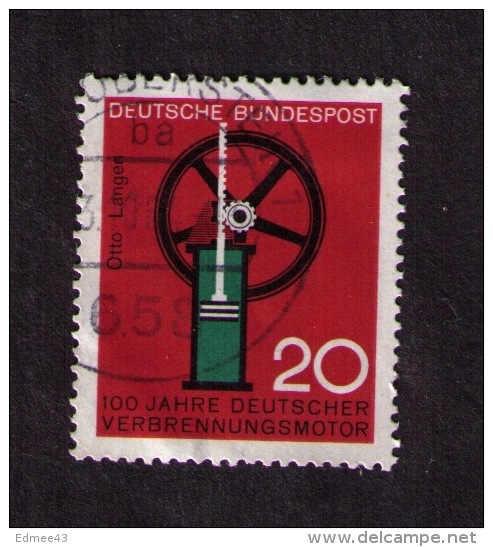 Timbre Oblitéré Allemagne,100 Jahre Deutscher Verbrennungsmotor, Otto Langen, 20, 1964 - Autres & Non Classés