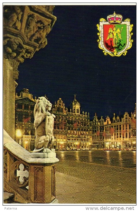 1756 Bruxelles. Brusel Gran Plaza Belgica - Brüssel Bei Nacht