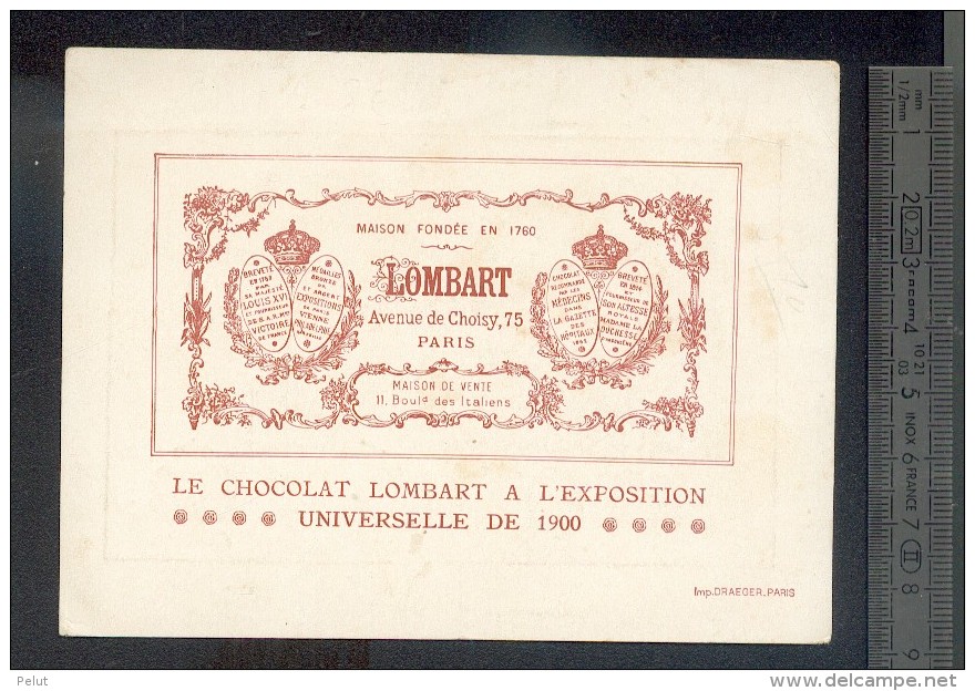 Chromo Chocolat Lombart - Exposition Universelle 1900 - Lombart