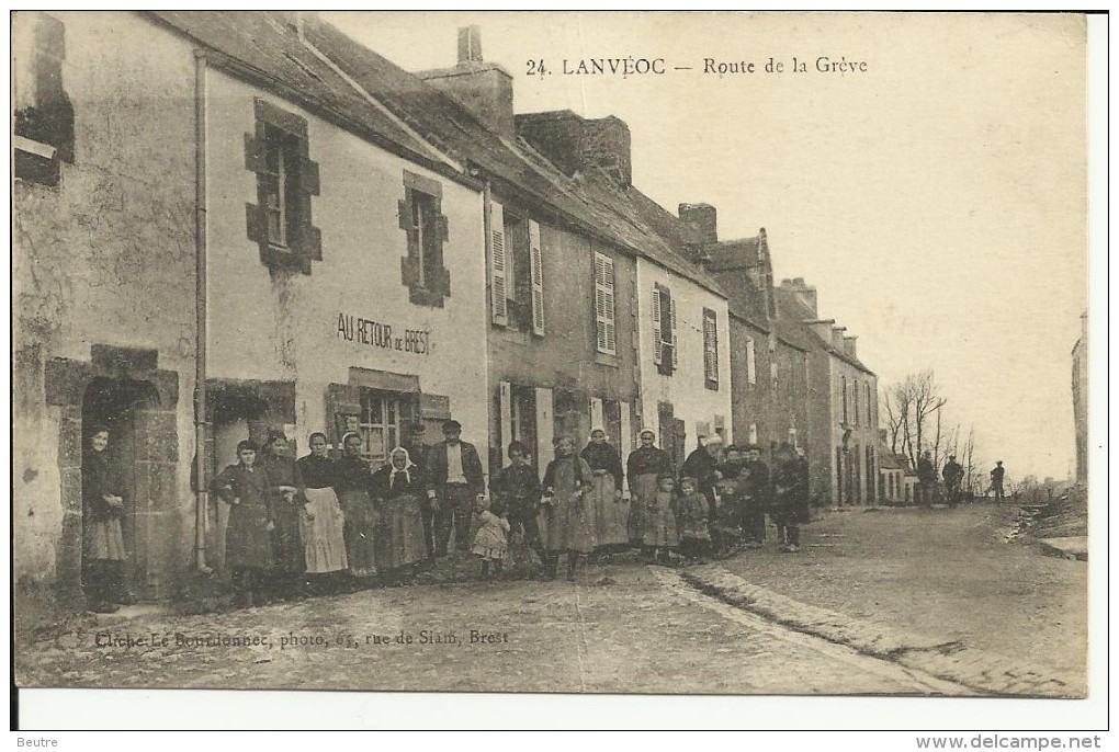 CPA  LANVEOC, Route De La Grève 10186 - Autres & Non Classés