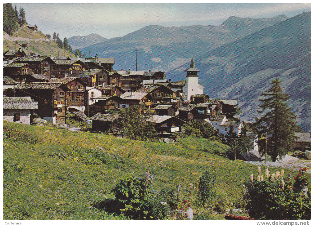 SUISSE,HELVETIA,SWISS,SWITZERLAND,SVIZZERA,,VALAIS ,GRIMENTZ,ANNIVIERS,SIERR E,CENTRE VILLAGE,RAID CRISTALP,1572M ALTITU - Anniviers