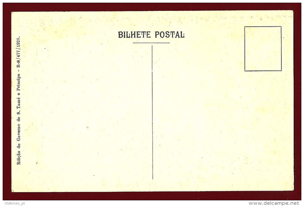 SAO TOME - VISTA DA CIDADE - 1920 PC - Sao Tome Et Principe