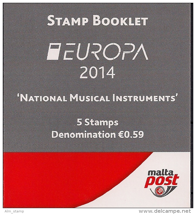2014 Malta Booklet  Mi. MH 0-16 **MNH . Europa: Volksmusikinstrumente. - 2014