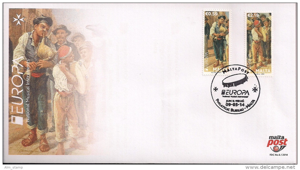 2014 Malta Mi. 1848-9  FDC Europa - 2014