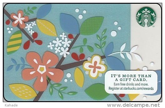 Amerika Starbucks Gift Card Spring Flower 2013-6096 - Gift Cards