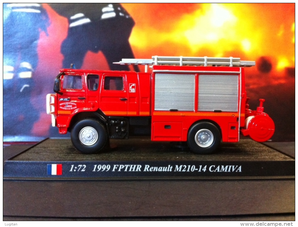 COLLEZIONE CARRI DEI POMPIERI - VIGILI DEL FUOCO DEL PRADO - FRANCIA 1999 FPTHR RENAULT M 210-14 CAMIVA SCALA 1:72 - Echelle 1:72