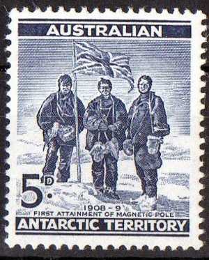 Australian Antarctic 1959  5d Blue Explorers MH - Ungebraucht