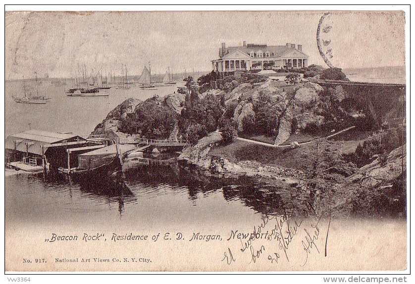 NEWPORT: "Beacon Rock" Residence Of E.D. Morgan - Newport